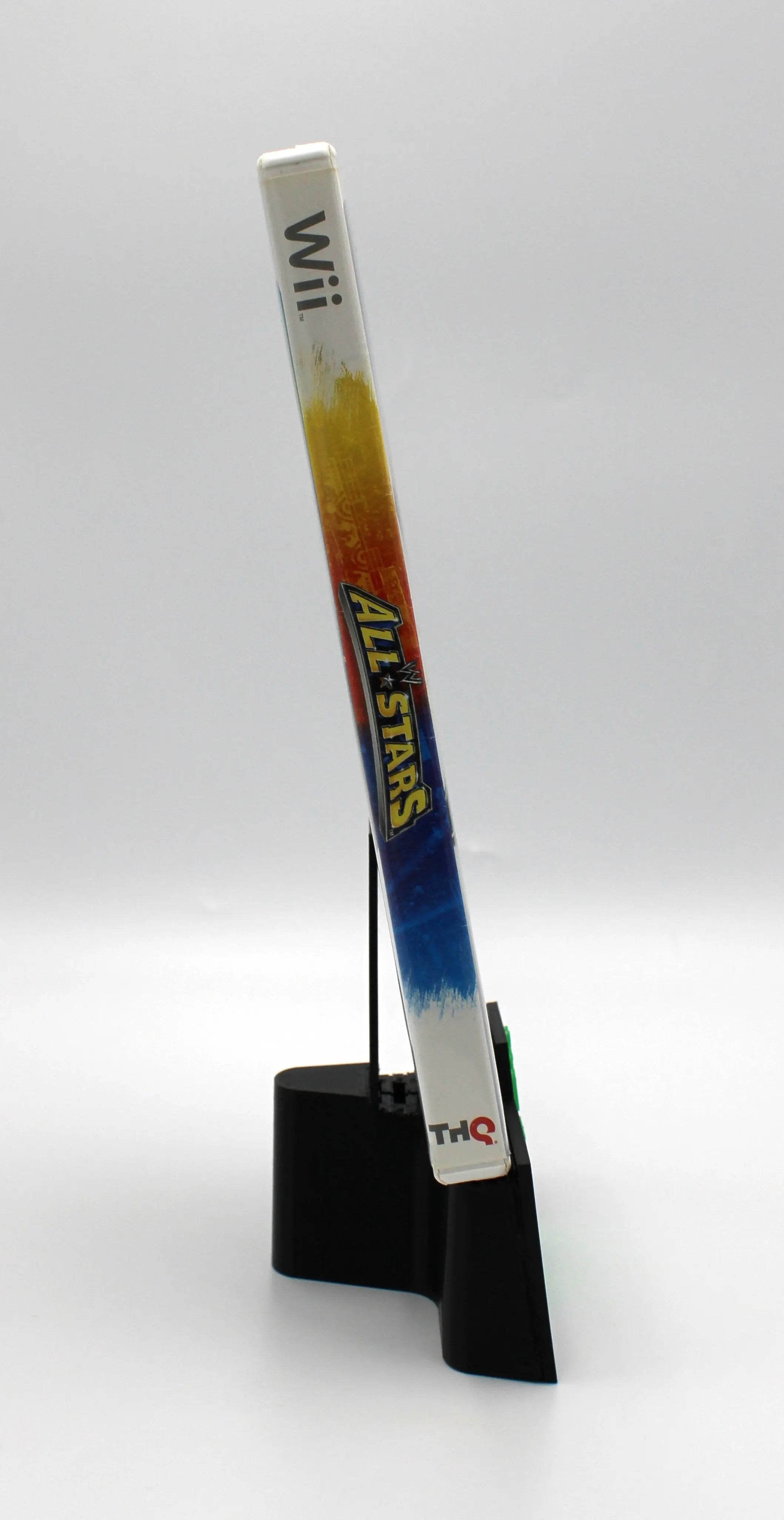 Spine view of WWE All Stars for Nintendo Wii – CIB with Manual (2011) NTSC-U, showing the title and Wii branding along the case edge.